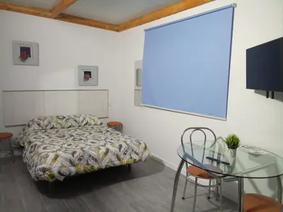 Cama o camas de una habitación en Vivienda San Justo