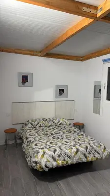 Cama o camas de una habitación en Vivienda San Justo