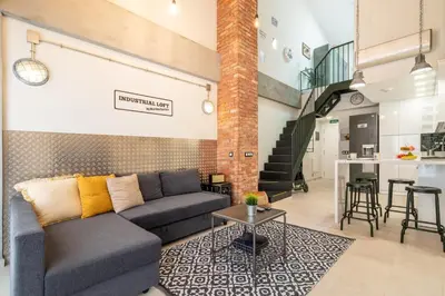 Zona de estar de Apartamentos Marina Suites