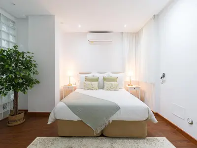 Cama o camas de una habitación en City Family Ciudad Jardín