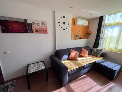 Zona de estar de Sky view in the heart of resourt