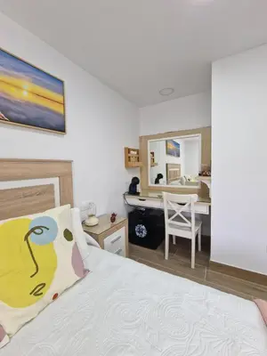 Cama o camas de una habitación en Alojamientos Agaete Pueblo Nº7