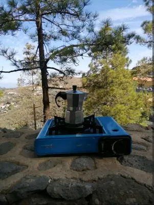 Paisaje cerca de este camping