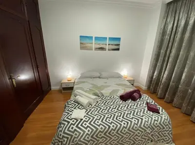 Cama o camas de una habitación en Sand & Sun - 2 Bedrooms Apartment 50m beach