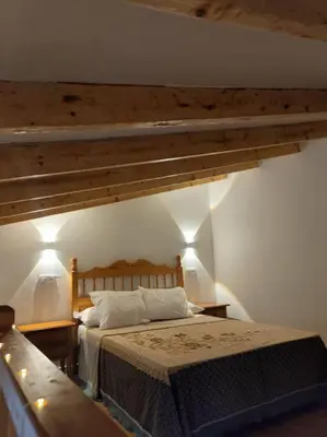 Cama o camas de una habitación en La Cabañita