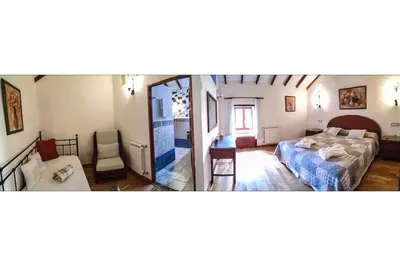 Cama o camas de una habitación en Casa El Moral