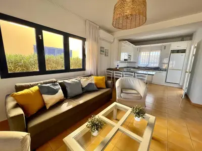 Una cocina o zona de cocina en Bahía Meloneras Playa 1