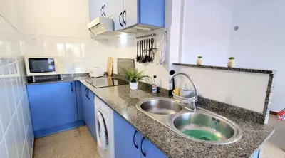 Una cocina o zona de cocina en Sea views, relax, Maspalomas, enjoy!