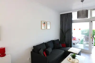 Zona de estar de Bungalow - Piscina climatizada - Playa del Inglés
