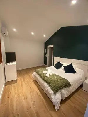 Cama o camas de una habitación en Casa El Mirador del Almendro