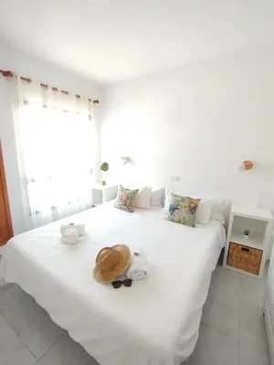Cama o camas de una habitación en Bungalow Capri Maspalomas