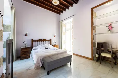 Cama o camas de una habitación en Villa la Atlantida