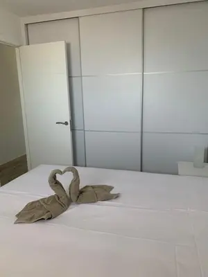Cama o camas de una habitación en Los molinos 1983