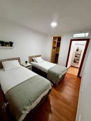 Cama o camas de una habitación en Las Canteras View Home
