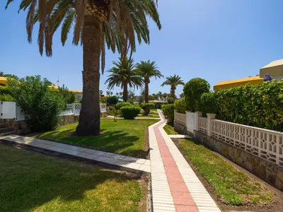 Jardín al aire libre en Bungalow en Playa del Inglés