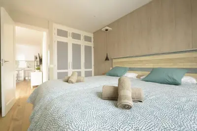 Cama o camas de una habitación en Galea 301 San Agustín