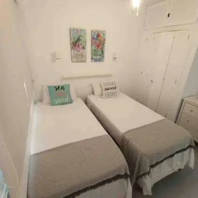 Cama o camas de una habitación en Bungalow Maspalomas
