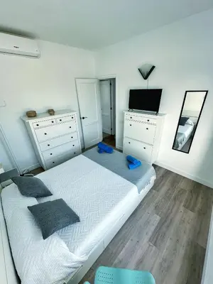 Cama o camas de una habitación en Bungalow Yaipe