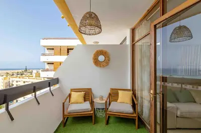 Zona de estar de Dunas House Playa del Inglés