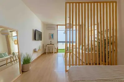 Cama o camas de una habitación en Dunas House Playa del Inglés