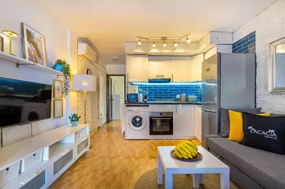 Una cocina o zona de cocina en Casa Sangria Beach Views
