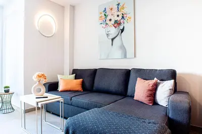 Zona de estar de Susa Cosi Canteras Apartment