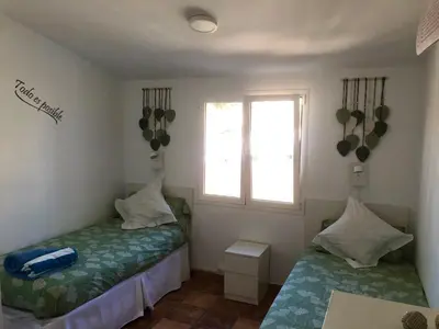 Cama o camas de una habitación en Bungalow Carmen
