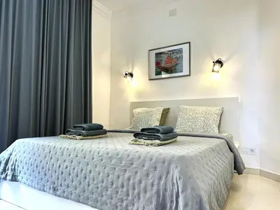 Cama o camas de una habitación en Las Dunas DM sea view