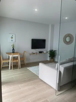 Una televisión o centro de entretenimiento en Alisio