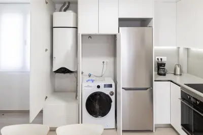 Una cocina o zona de cocina en Venegas Urban Suites By Bevacacional