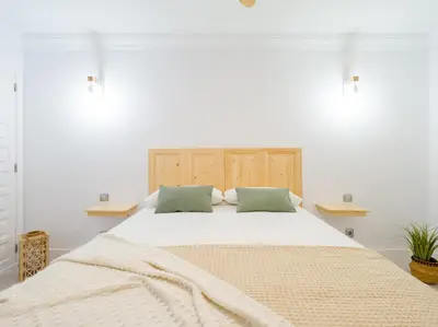 Cama o camas de una habitación en Apartamento Primera Línea de Playa