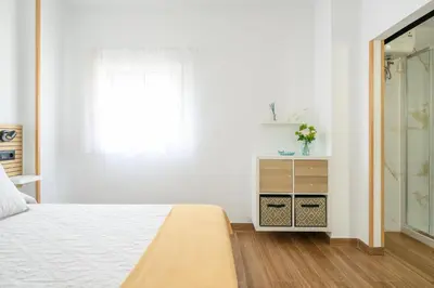 Cama o camas de una habitación en Rosales Canteras