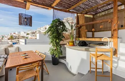 Una cocina o zona de cocina en Casa Atlantica Agaete