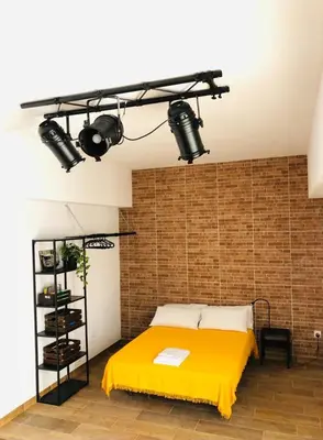 Cama o camas de una habitación en Nomad Apartments Gran Canaria