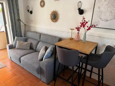 Zona de estar de Bungalow near Yumbo