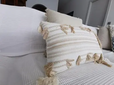 Cama o camas de una habitación en Canteras, La Puntilla, Casa de playa sobre el mar