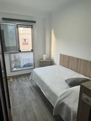 Cama o camas de una habitación en Acogedor apartamento con piscina yedae