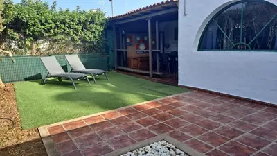 Jardín al aire libre en Bungalow en el sur de Gran Canaria