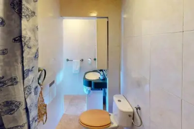 Plano de La casa con terraza privada sobre el mar