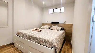Cama o camas de una habitación en Sailor studio, 5 min to Jumbo