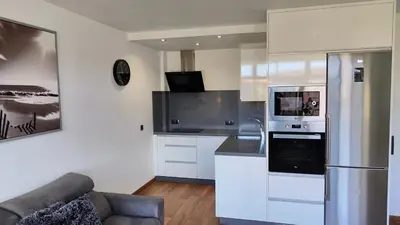 Una cocina o zona de cocina en ALAMO LUXURY APARTMENT