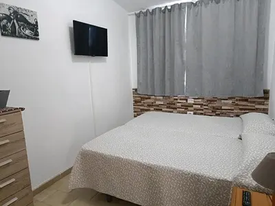 Cama o camas de una habitación en Casa grandes vistas