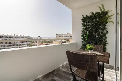 Un balcón o terraza de Blue sky, apartamento vista oceano