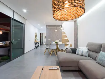 Zona de estar de Salobre Golf Villas Tabaibas