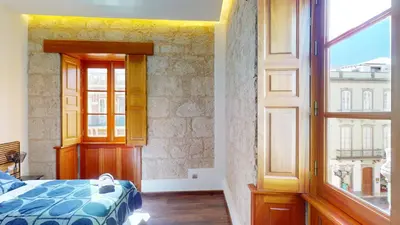Cama o camas de una habitación en Triana Rooms EH