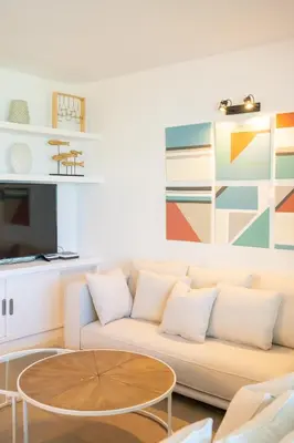 Una televisión o centro de entretenimiento en Vivienda Vacacional Pasito Blanco 2