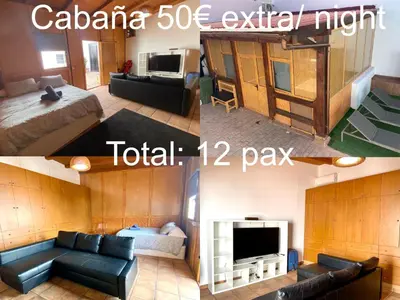 Zona de estar de Villa Montaña