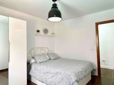 Cama o camas de una habitación en Villa Montaña