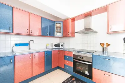Una cocina o zona de cocina en Casa Pizquito Agaete con piscina