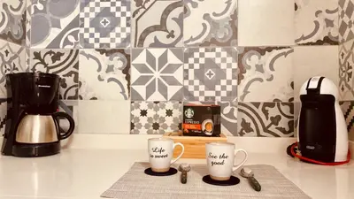 Utensilios para hacer té y café en Click&Guest - Casa Sureste Gran Canaria